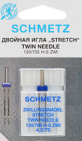 Двойная игла для трикотажа (стрейч) NM75 NE4.0 Schmetz 130/705H-S ZWI (1 шт)